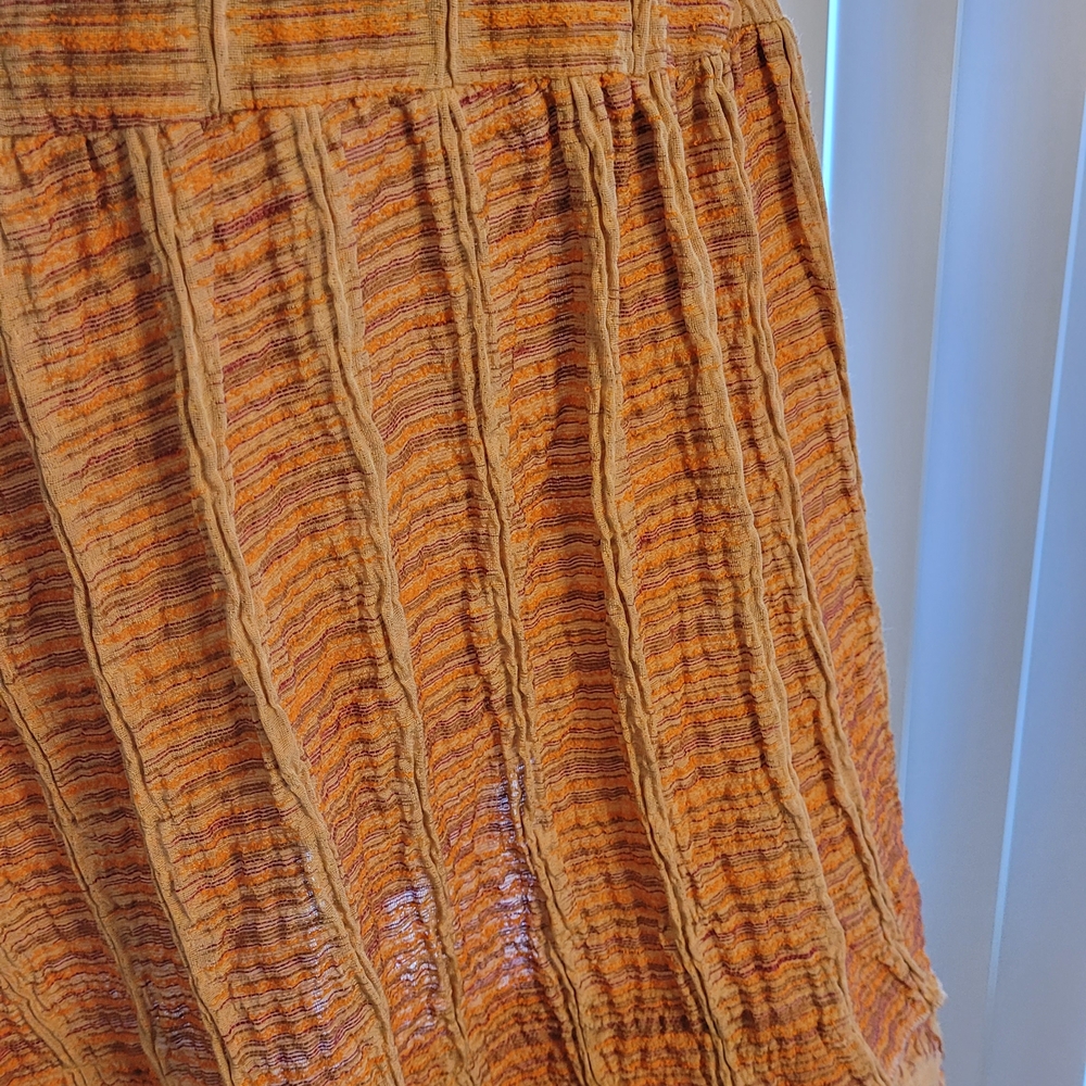 Sel Sel Chic Orange A-Line Skirt - Picture 9 of 11